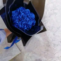 دسته گل روبانی