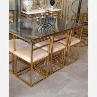 میز ناهارخوری//. ملیکا +مربعی فلزی|میز و صندلی غذاخوری|اصفهان, کساره|دیوار