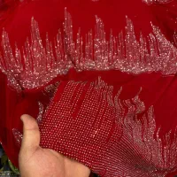 پارچه حریر نگیندار طرح آتشی همونی که دنبالش بودی|لوازم خیاطی و بافتنی|اهواز, نادری|دیوار