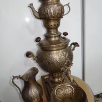 سماور و کلی وسایل برنجی دیگه