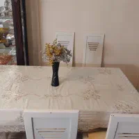 میز ناهار خوری ۶ نفره و میز عسلی بزرگ