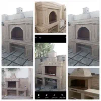 نصب تخصصی نرده سنگی آبنما باربیکیو