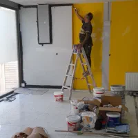 نقاشی وکاغذدیواری ساختمان محمدی