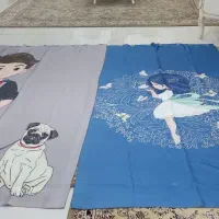 دو عدد والن پرده و حریر زیرش