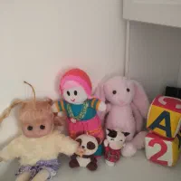 تعدادی عروسک|اسباببازی بچه|رباطکریم, شهرک والفجر|دیوار