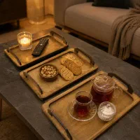 سینی چوبی سه سایز