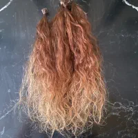 یک دسته موی طبیعی اکستنشن فر آمبره ۱۷۰ شاخه قد ۴۰