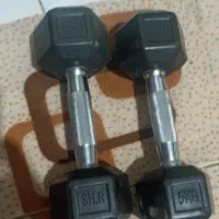 دمبل شش ضلعی 10کیلویی -دو تا 5 کیلویی