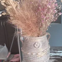 گلدان با گلهای خشک ومصنوعی|گل مصنوعی|پردیس, فاز ۶|دیوار