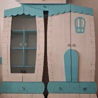 سرویس تخت و کمد و گهواره و ویترین کودک و نوجوان|تخت و سرویس خواب|فارسان, |دیوار