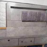 تخت خواب دو نفره همراه با تشک طبی