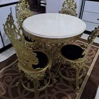 میز نهارخوری چهار نفره-برنجی.برنزی