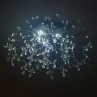 لوستر سقفی با کریستال‌های فرانسه|لوستر و چراغ آویز|رشت, معلم|دیوار