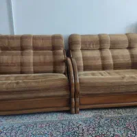 مبل شش نفره بدنه چوبی