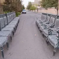 مبل ۱۲ نفره به همراه میز ناهار خوری ۶نفره|مبلمان خانگی و میز عسلی|شاندیز, |دیوار