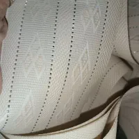 پرده عمودی کرم روشن با چوب پرده|پرده، رانر، رومیزی|شیراز, شهرک فرزانگان|دیوار