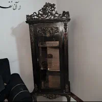 بوفه دکور تاج دار استیل طلایی