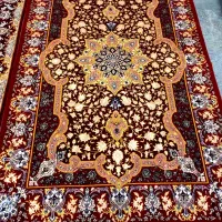 فرش دستباف گل و چله ابریشم اصفهان|فرش|تهران, گلستان (شهرک راه آهن)|دیوار