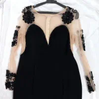 لباس مجلسی زنانه کار شده