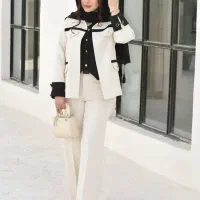 کت جلیقه و شلوار تک رنگ