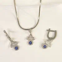 نیم ست نقره مشابه طلا مدل micro