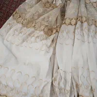 پرده کتون و گیپور تمیز ۱۸ متر و پرده ۱۵ متری  نونو|پرده، رانر، رومیزی|گناباد, |دیوار