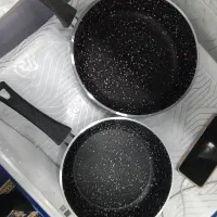 ماهیتابه تفلون ۳تیکه و قابلمه های روحی ۴تیکه|ظروف پختوپز|آمل, |دیوار