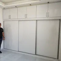 کمددیواری چهارچوب ریلی سفید نسکافه ای|جاکفشی، کمد، دراور|اردبیل, |دیوار