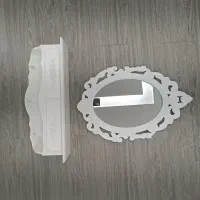 آینه و کنسول دیواری زیبا دوکشو دارد