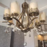 لوستر برنز لاله ۸ شاخه لوکس