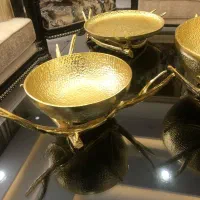 ظروف آلومینیومی طلایی (جای تخفیف هم داره)|ظروف سرو و پذیرایی|تهران, آبشار تهران (دریاچه)|دیوار