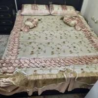 تخت ۲ نفره به همراه تشک و ۲عددتخته نئوپان|تخت و سرویس خواب|تهران, ابوذر|دیوار