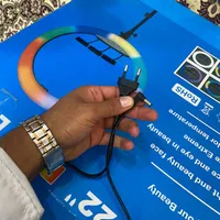 رینگ لایت ۲۲ اینچ ۵۶ سانتی rgb|دوربین عکاسی و فیلم‌برداری|بندرعباس, |دیوار