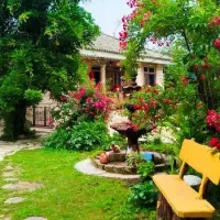 خونه باغ گلها در طبیعت زیبای اسالم