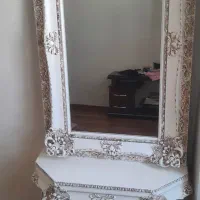 آینه وکنسول سفید(میز وآینه)