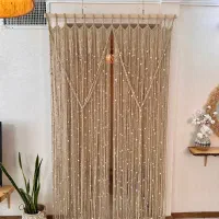 دیوار کوب مکرومه شلف.کوسن .چشم نظر.پرده|صنایع دستی و سایر لوازم تزئینی|پاکدشت, پاکدشت (مامازند)|دیوار