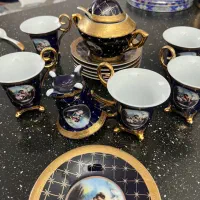 سرویس قهوه خوری انتیک لیلی مجنون نو و سالم