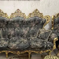 مبل۷نفره استیل با میز وسط و دو تا جلو مبلی|مبلمان خانگی و میز عسلی|تهران, قصر فیروزه ۲|دیوار