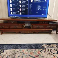 آینه کنسول کاملا سالم و میز تلوزیون|بوفه، ویترین، کنسول|ری, فیروزآبادی|دیوار