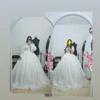 لباس عروس دوخته شده در مزون فقط برای فروشه