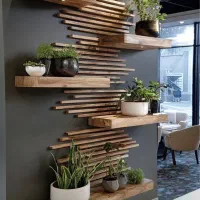 طراحی داخلی به سبک چوب