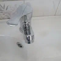 شیر روشویی نو ، فقط نصب شده ،جعبه نداره