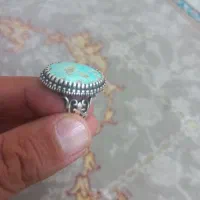 انگشتر فیروزه رکاب نقره