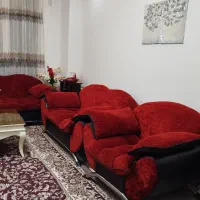 مبلمان/مبل راحتی/ مخمل قرمز نرم/ مناسب ویلا و دکور|مبلمان خانگی و میز عسلی|تهران, هاشم‌آباد|دیوار