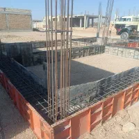 اجرای اسکلت ارماتور بندی فنداسیون ستون سقف