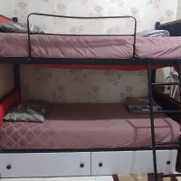 تخت دوطبقه فلزی جنس اعلا|تخت و سرویس خواب|فردیس, شهرک شهید حسینی|دیوار