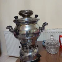 سماور گازی برند فردین قدیم سالم میز اتو هم سالم