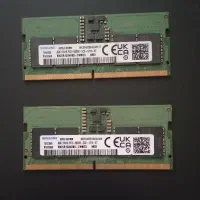 دو عدد رم 8 گیگ DDR5 لپ تاپ باس 5600 نو توافقی