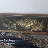تابلو  طلایی  رنگ ثابت  در حد نو