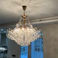 لوستر ۱۲شاخه باگوی کریستال اتریشی|لوستر و چراغ آویز|تهران, ونک|دیوار